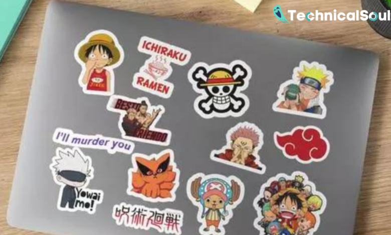 How to apply stickers on laptop
