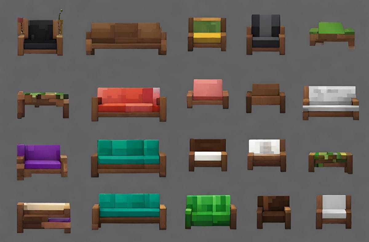 Minecraft Couch Designs